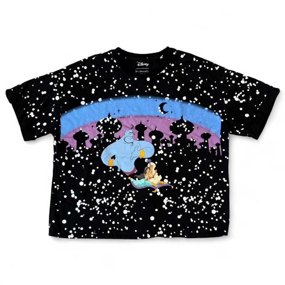 Disney Her Universe Aladdin AOP Graphic Tee Women's Size 1 Short Sleeved Shirt